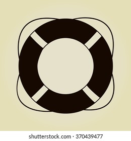 Lifebuoy icon. Vector illustration