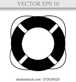 Lifebuoy icon. Vector illustration