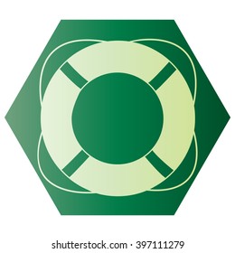Lifebuoy icon. Vector illustration