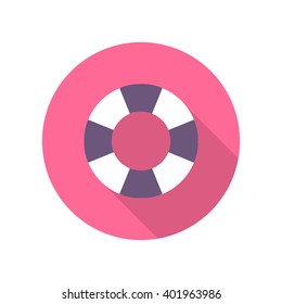 lifebuoy icon. vector illustration