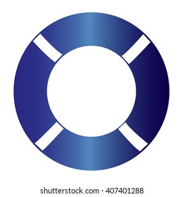 Lifebuoy icon. Vector illustration.
