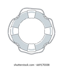 Lifebuoy icon vector illustration