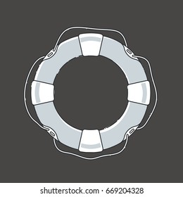 Lifebuoy icon vector illustration