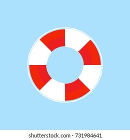 Lifebuoy icon. Vector illustration.
