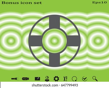 lifebuoy, icon, vector illustration eps10