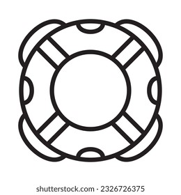 lifebuoy icon vector illustration logo deisgn