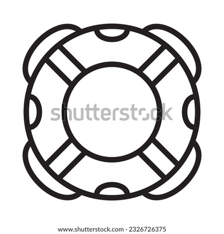 lifebuoy icon vector illustration logo deisgn