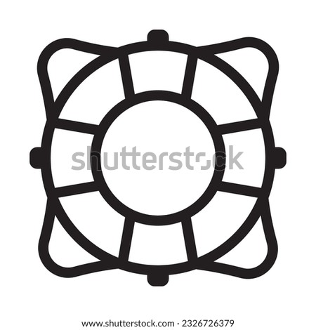 lifebuoy icon vector illustration logo deisgn