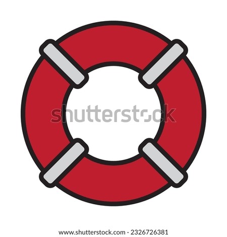 lifebuoy icon vector illustration logo deisgn