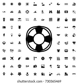Lifebuoy icon. vector isolated icon for web and mobile on white background.. set of filled summer icons.