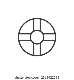Lifebuoy icon Vector logo set flat