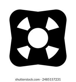 Lifebuoy Icon Vector Symbol Design Illustration