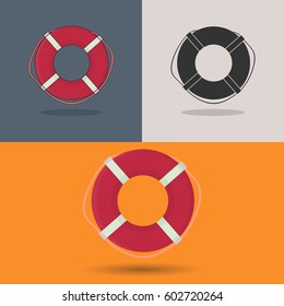 Lifebuoy. Lifebuoy icons.