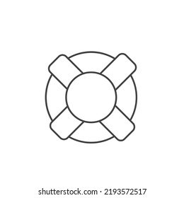 Lifebuoy icons  symbol vector elements for infographic web