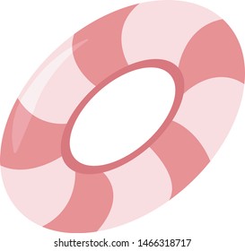 Lifebuoy, illustration, vector on white background.