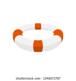 lifebuoy isolated. afloat. Saving life on water

