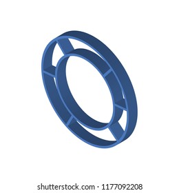 Lifebuoy isometric left top view 3D icon