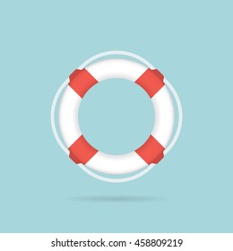 Lifebuoy / life preserver icon. Vector illustration