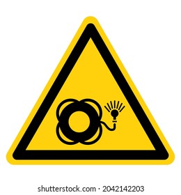 Lifebuoy With Light Symbol Sign, Vector Illustration, Isolate On White Background Label. EPS10