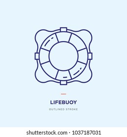 Lifebuoy Line Icon