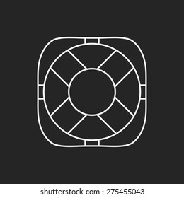 Lifebuoy line icon