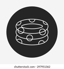 Lifebuoy line icon