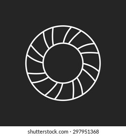Lifebuoy line icon