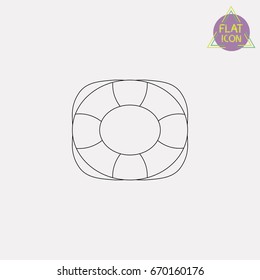 lifebuoy line icon