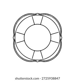 lifebuoy line logo vector icon on a white background
Vector line logo icon