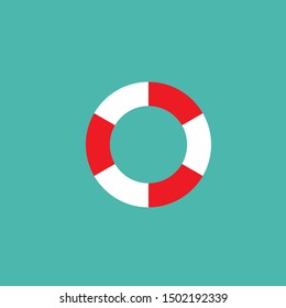 Lifebuoy logo icon vector ilustration template