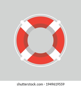 Lifebuoy. Marine lifeguard equipment. EPS10