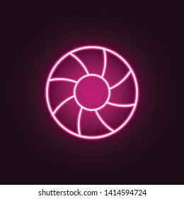Lifebuoy neon icon. Elements of web set. Simple icon for websites, web design, mobile app, info graphics