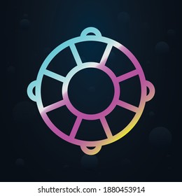 Lifebuoy nolan icon. Simple thin line, outline vector of seaside icons for ui and ux, website or mobile application