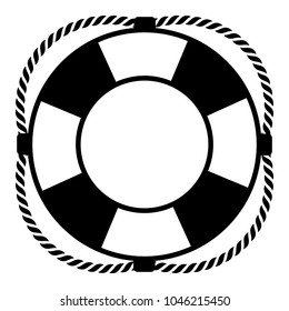 Lifebuoy on a white background. Vector illustration