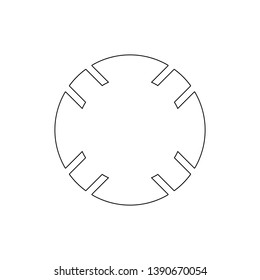 lifebuoy outline icon. Signs and symbols can be used for web, logo, mobile app, UI, UX