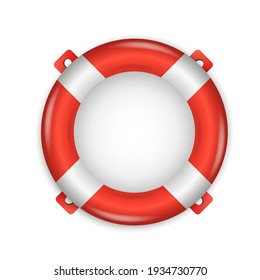 Lifebuoy. Sea and beach. Vector illustration