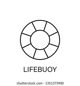 lifebuoy sea outline icon. Signs and symbols can be used for web, logo, mobile app, UI, UX on white background