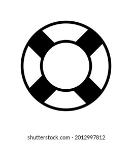 Lifebuoy sign icon. Support service concept button. Trendy flat isolated symbol on white sign can be used for: illustration, outline logo, mobile, app, design, web, dev, ui, ux, gui. Vector EPS 10