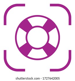 Icono simple de animación. Diseño plano