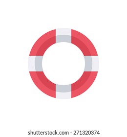 Lifebuoy. Support help symbol. Isolated icon pictogram. Eps 10 vector illustration.