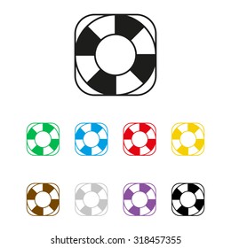 lifebuoy - vector icon