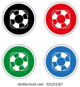 lifebuoy - vector icon