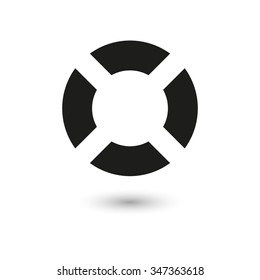 lifebuoy - vector icon