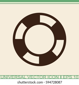 Lifebuoy vector icon.