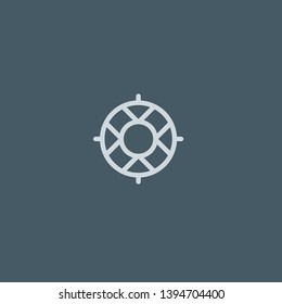 Lifebuoy vector icon. Lifebuoy concept stroke symbol design. Thin graphic elements vector illustration, outline pattern for your web site design, logo, UI. EPS 10.