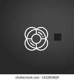 Lifebuoy vector icon. Lifebuoy concept stroke symbol design. Thin graphic elements vector illustration, outline pattern for your web site design, logo, UI. EPS 10.