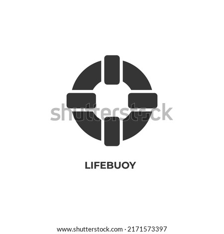 lifebuoy vector icon. filled flat sign for mobile concept and web design. Symbol, logo illustration. Vector graphics