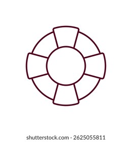 lifebuoy vector icon illustration isolated on white background