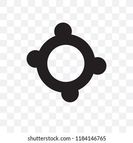 Lifebuoy vector icon isolated on transparent background, Lifebuoy logo concept