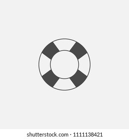 Lifebuoy vector icon life server floater eps10